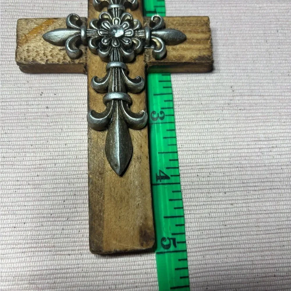2 Elegant Wooden Crosses Home Wall Decor EPC See photos for size references!